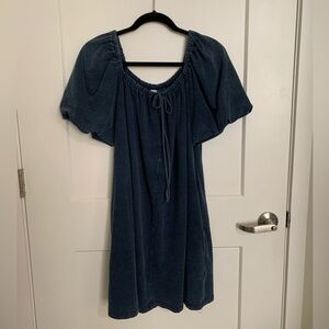 Dark Blue Denim Dress XL